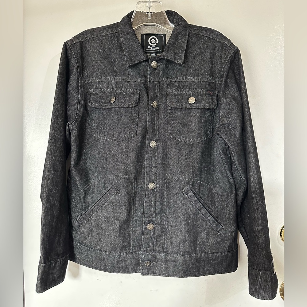 LRG Boys Raw Dark Denim Trucker Jean Jacket Size Large LIKE NEW!!